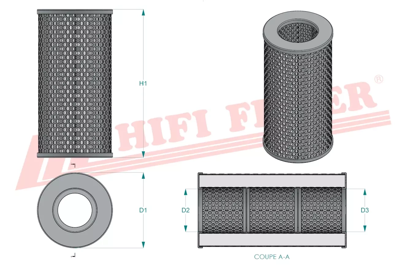 Фильтр гидравлического масла HIFI FILTER SH 60026