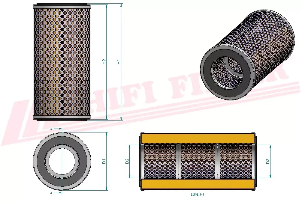 Фильтр гидравлического масла HIFI FILTER SH 60250