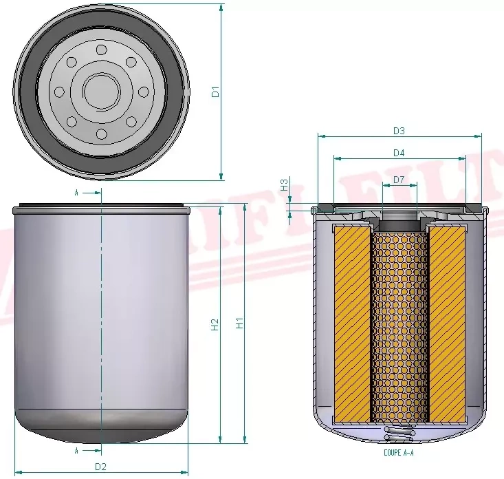 Фильтр моторного масла HIFI FILTER SO 3328