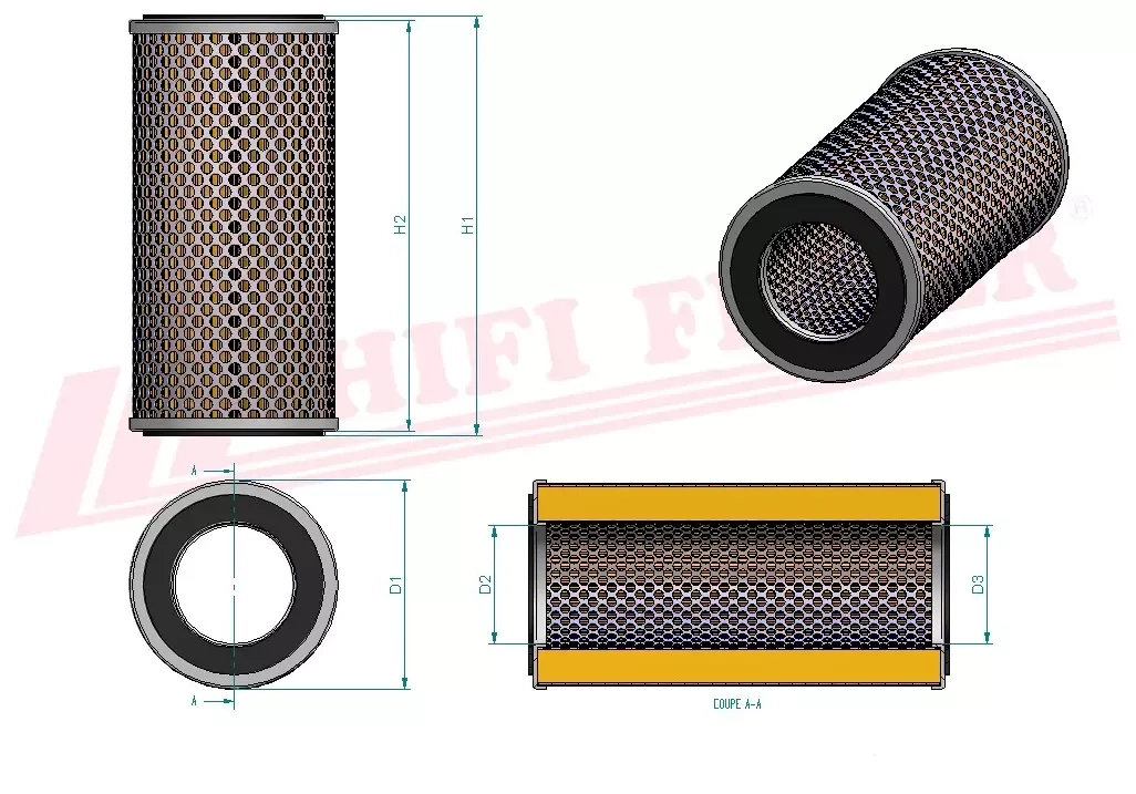 Фильтр для гидравлического масла HIFI FILTER SH 60513
