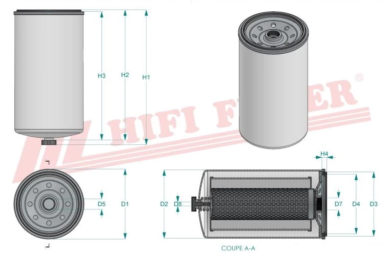 Фильтр для топлива HIFI FILTER SN 40889