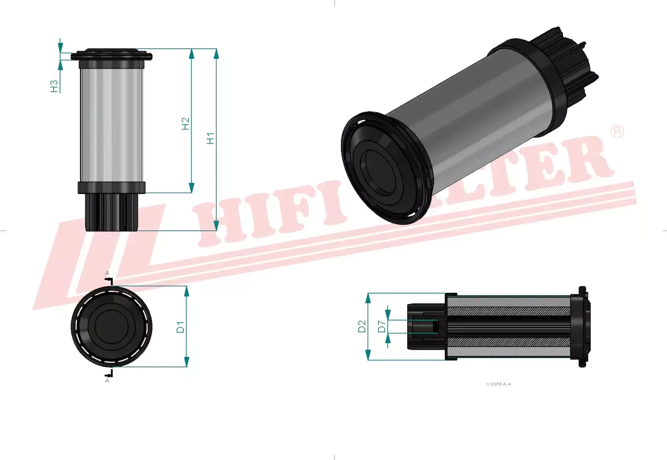 Фильтр для топлива HIFI FILTER SN 40679
