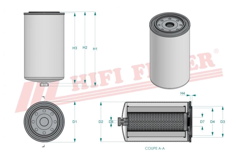 Фильтр для топлива HIFI FILTER SN 70343