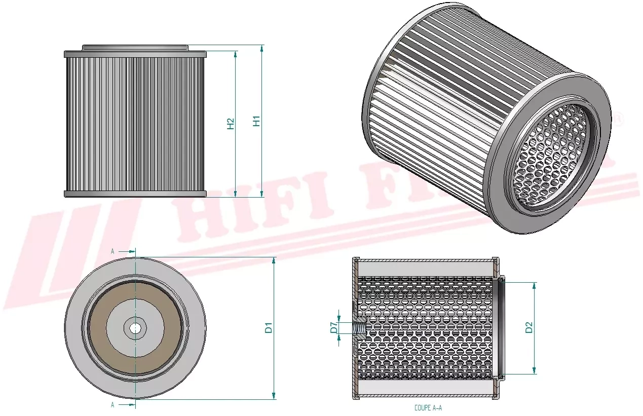 Фильтр гидравлического масла HIFI FILTER SH 60159