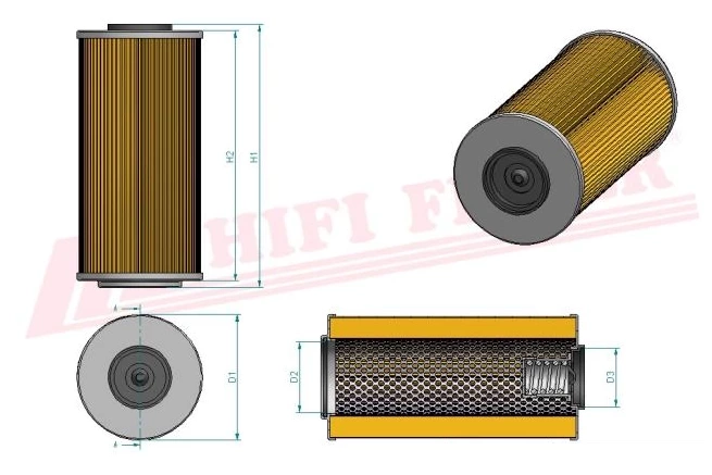 Фильтр гидравлического масла HIFI FILTER SH 93118