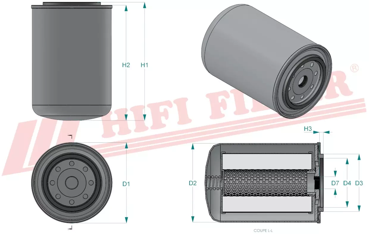 Фильтр гидравлического масла HIFI FILTER SH 60100