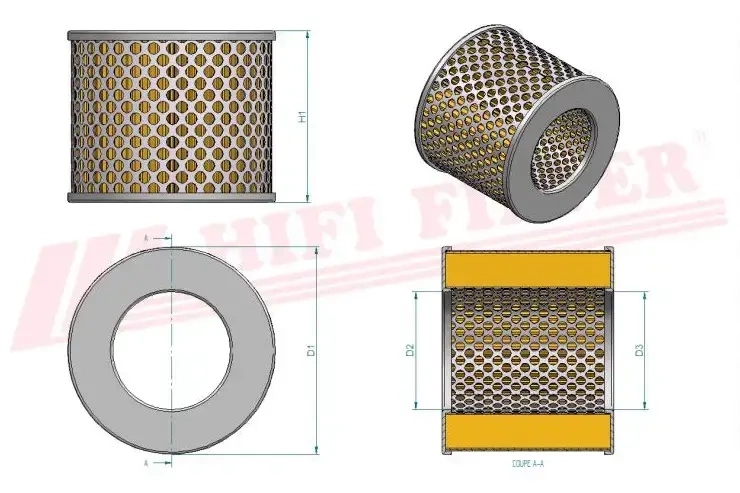 Фильтр гидравлического масла HIFI FILTER SH 60183