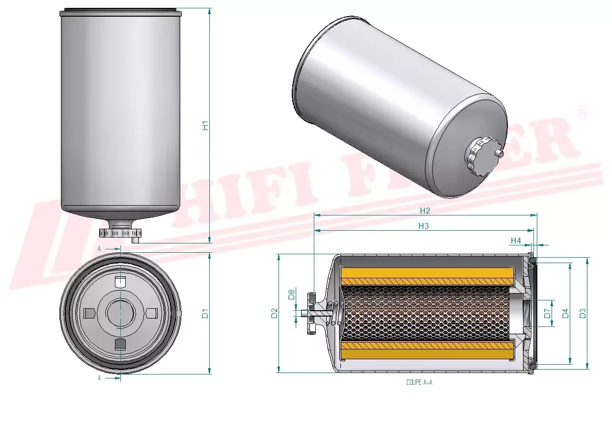 Фильтр для топлива HIFI FILTER SN 25107