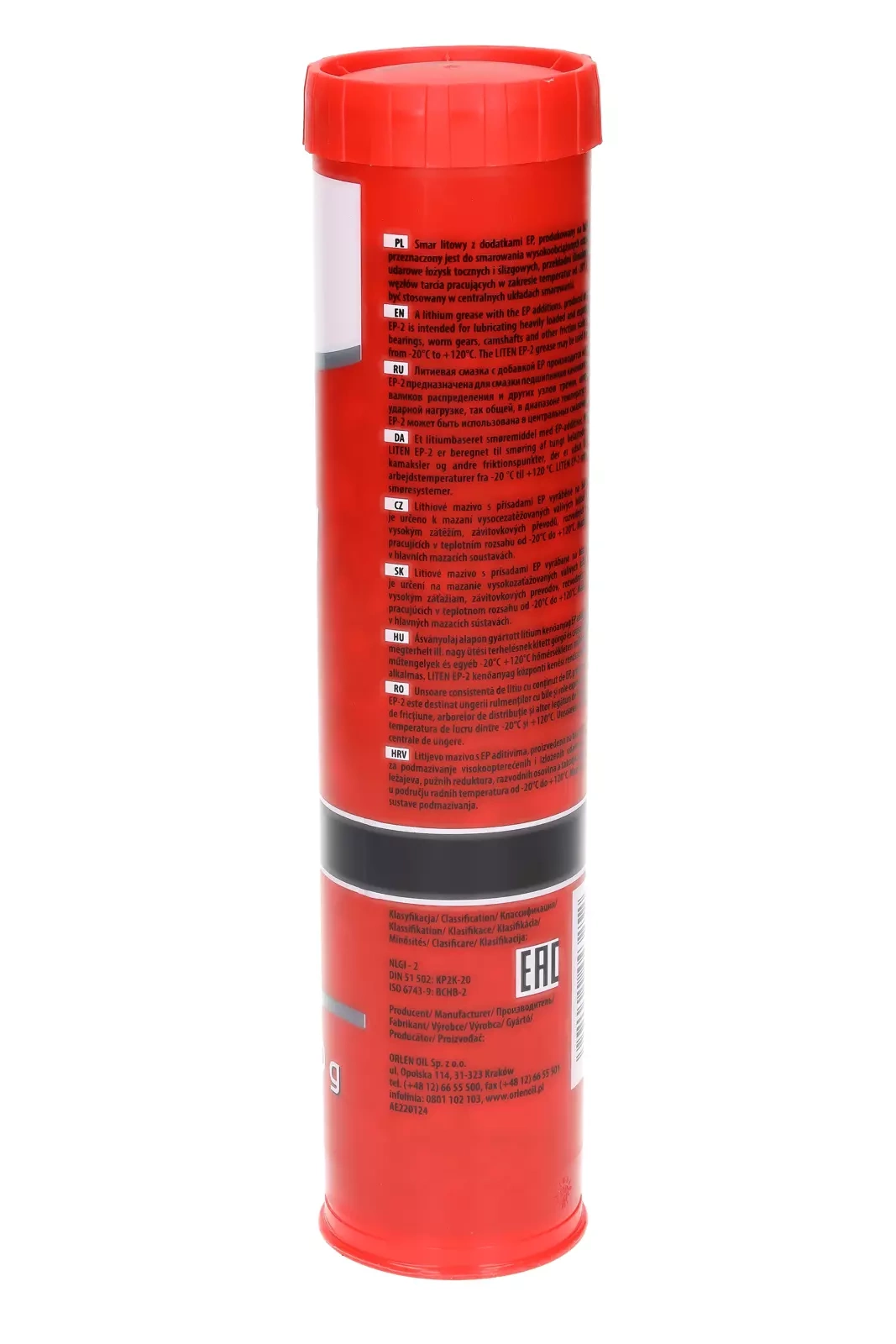 12X Smar Litowy Orlen Liten EP-2, 400 г