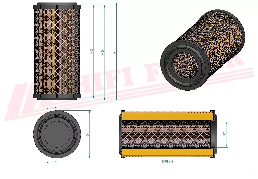 Воздушный фильтр HIFI FILTER SA 16123