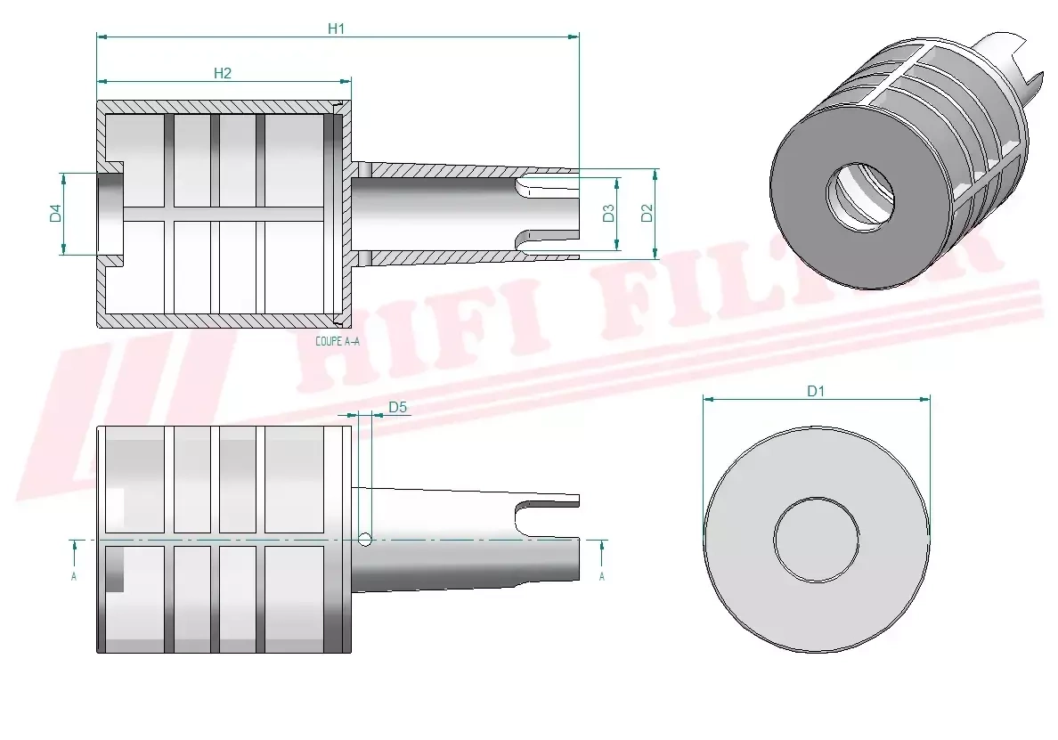 Фильтр для топлива HIFI FILTER SN 25091