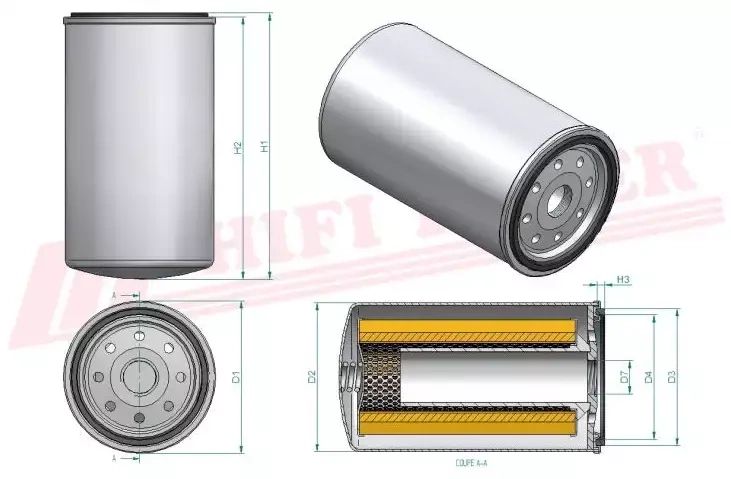 Фильтр для топлива HIFI FILTER SN 556