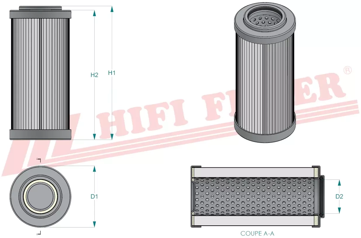 Фильтр гидравлического масла HIFI FILTER SH 57152