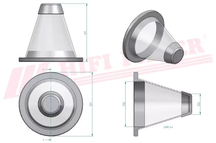 Фильтр для гидравлического масла HIFI FILTER SH 60152
