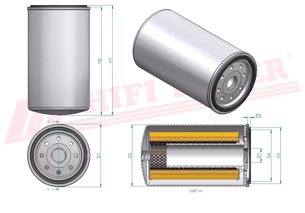 Фильтр для топлива HIFI FILTER SN 5058