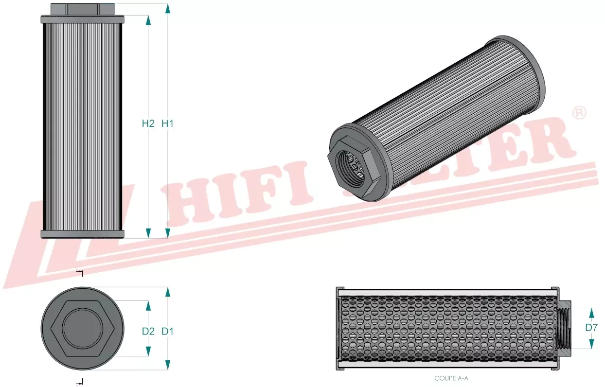 Фильтр гидравлического масла HIFI FILTER SH 77133