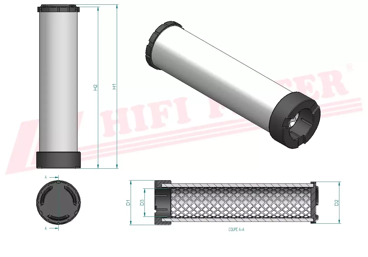Воздушный фильтр HIFI FILTER SA 16115