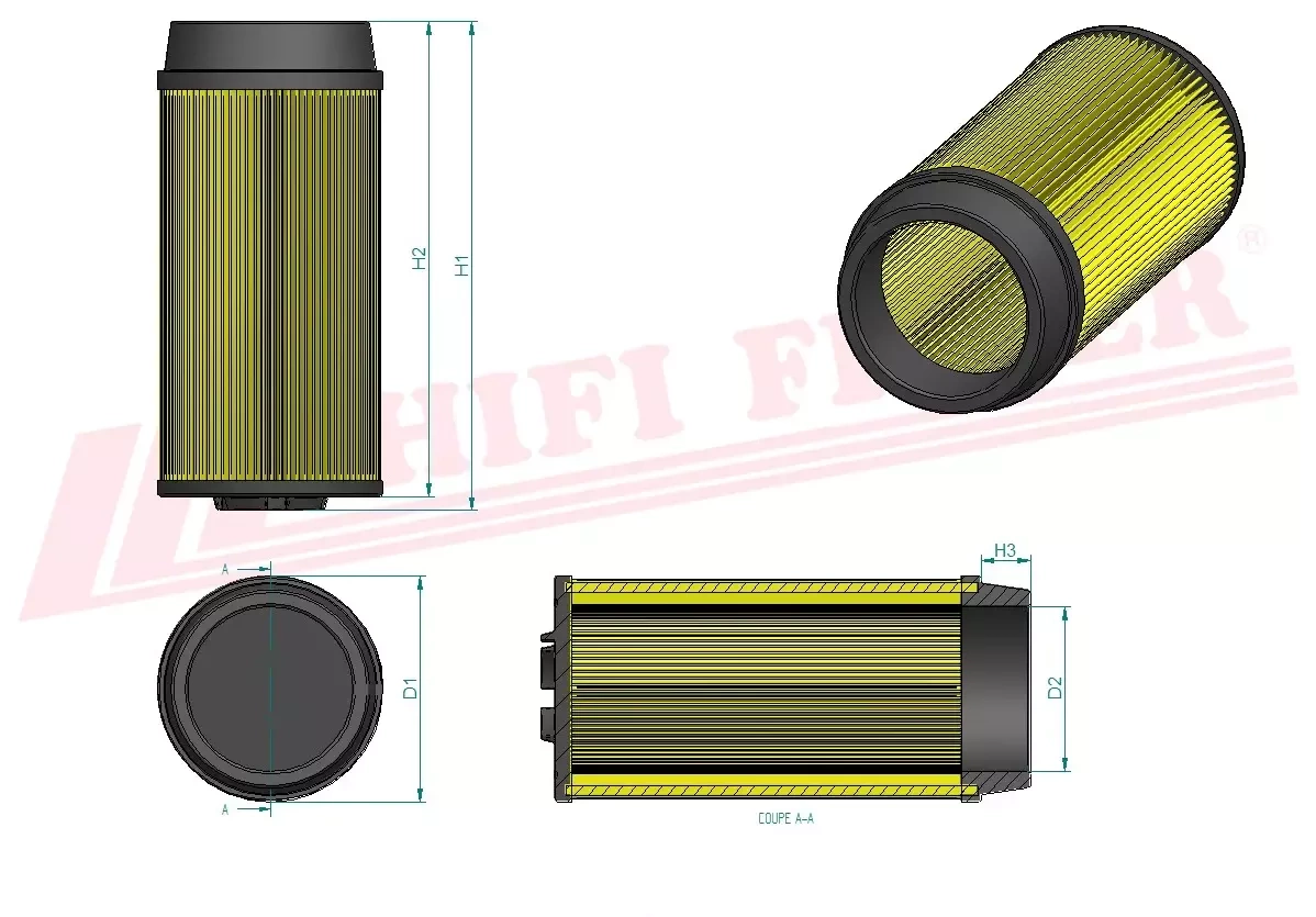 Воздушный фильтр HIFI FILTER SA 17704