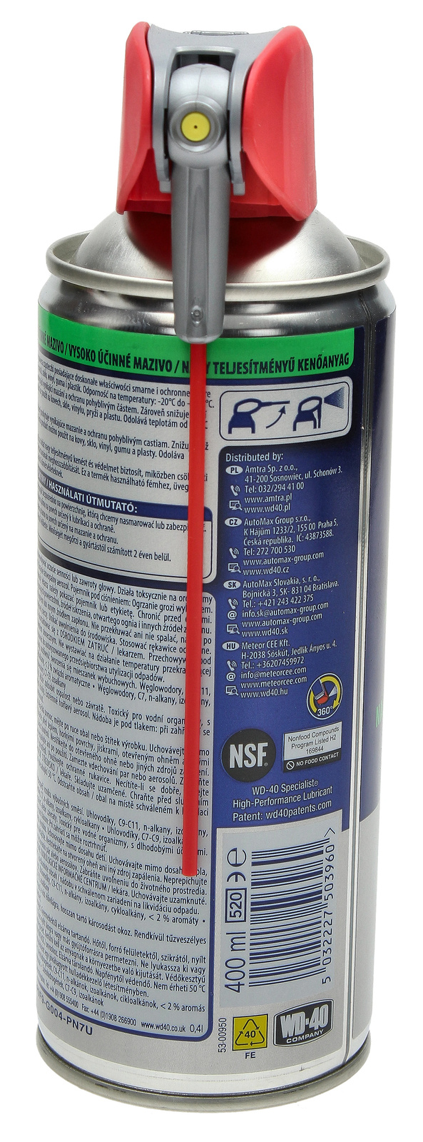 Тефлоновая смазка WD-40 PTFE 400 мл