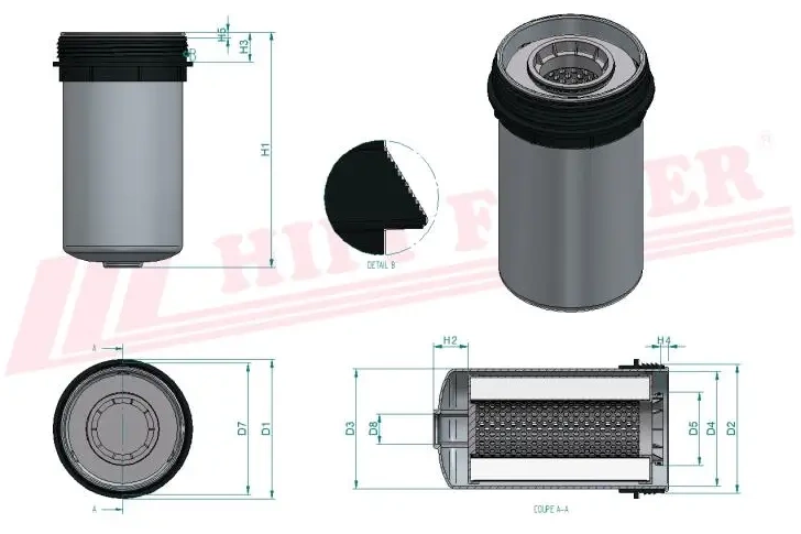 Фильтр для топлива HIFI FILTER SN 40700