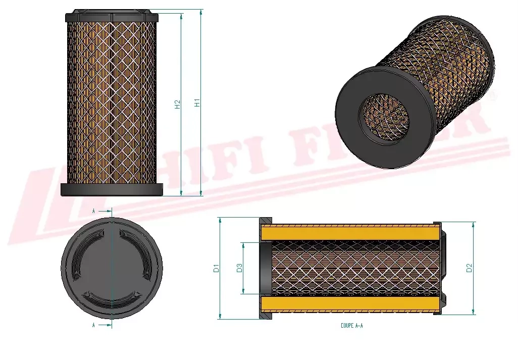 Воздушный фильтр HIFI FILTER SA 16121
