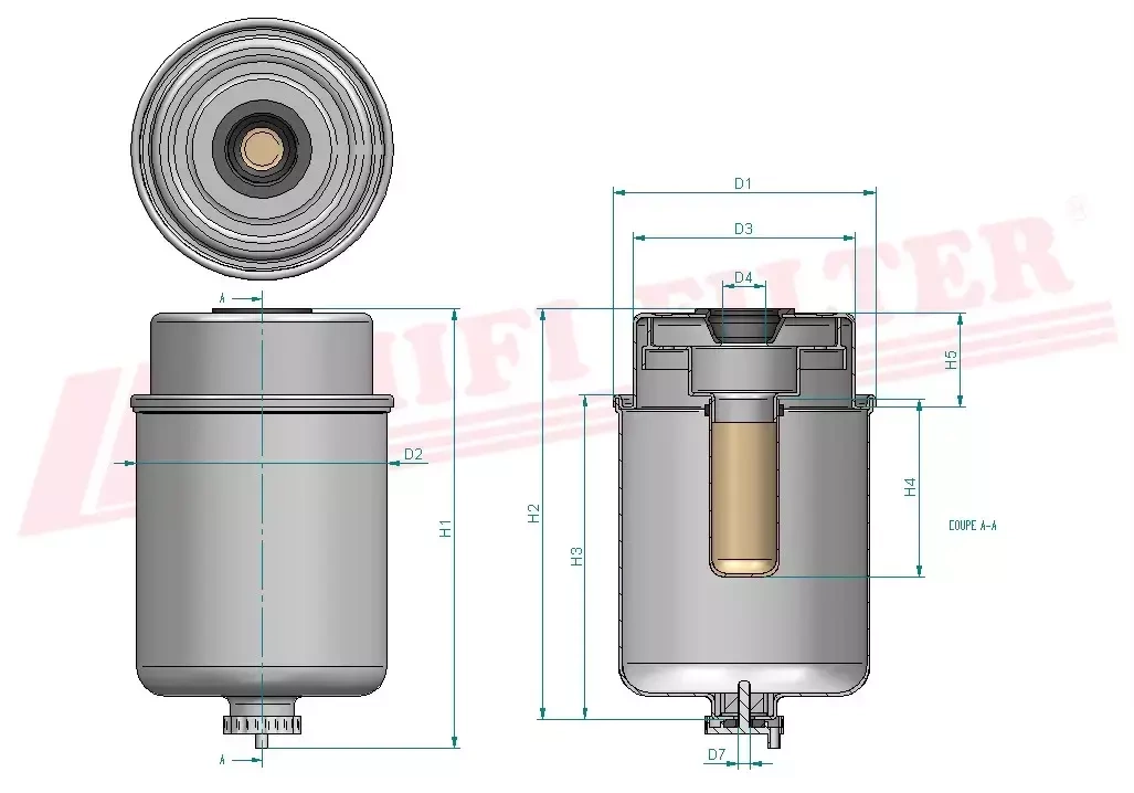 Фильтр для топлива HIFI FILTER SN 70151
