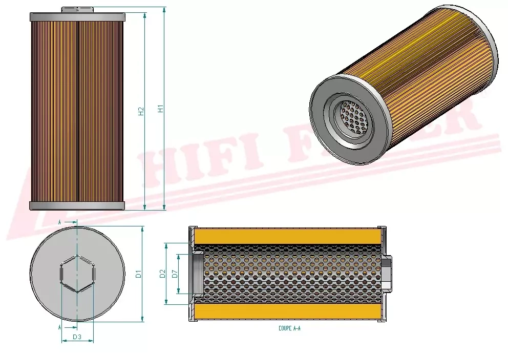 Фильтр гидравлического масла HIFI FILTER SH 60271