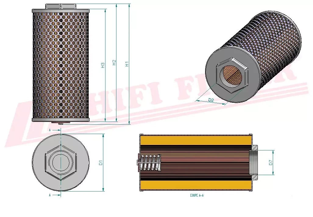 Фильтр гидравлического масла HIFI FILTER SH 60918