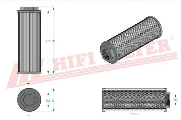 Фильтр гидравлического масла HIFI FILTER SH 77009