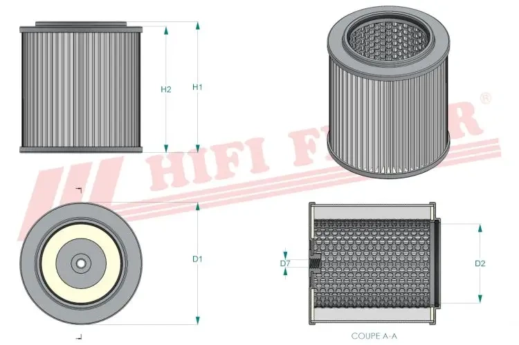 Фильтр гидравлического масла HIFI FILTER SH 60228