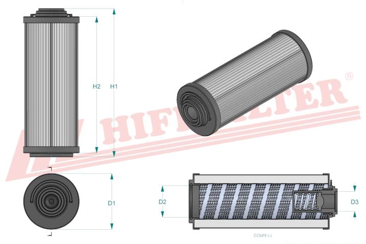 Фильтр гидравлического масла HIFI FILTER SH 63306