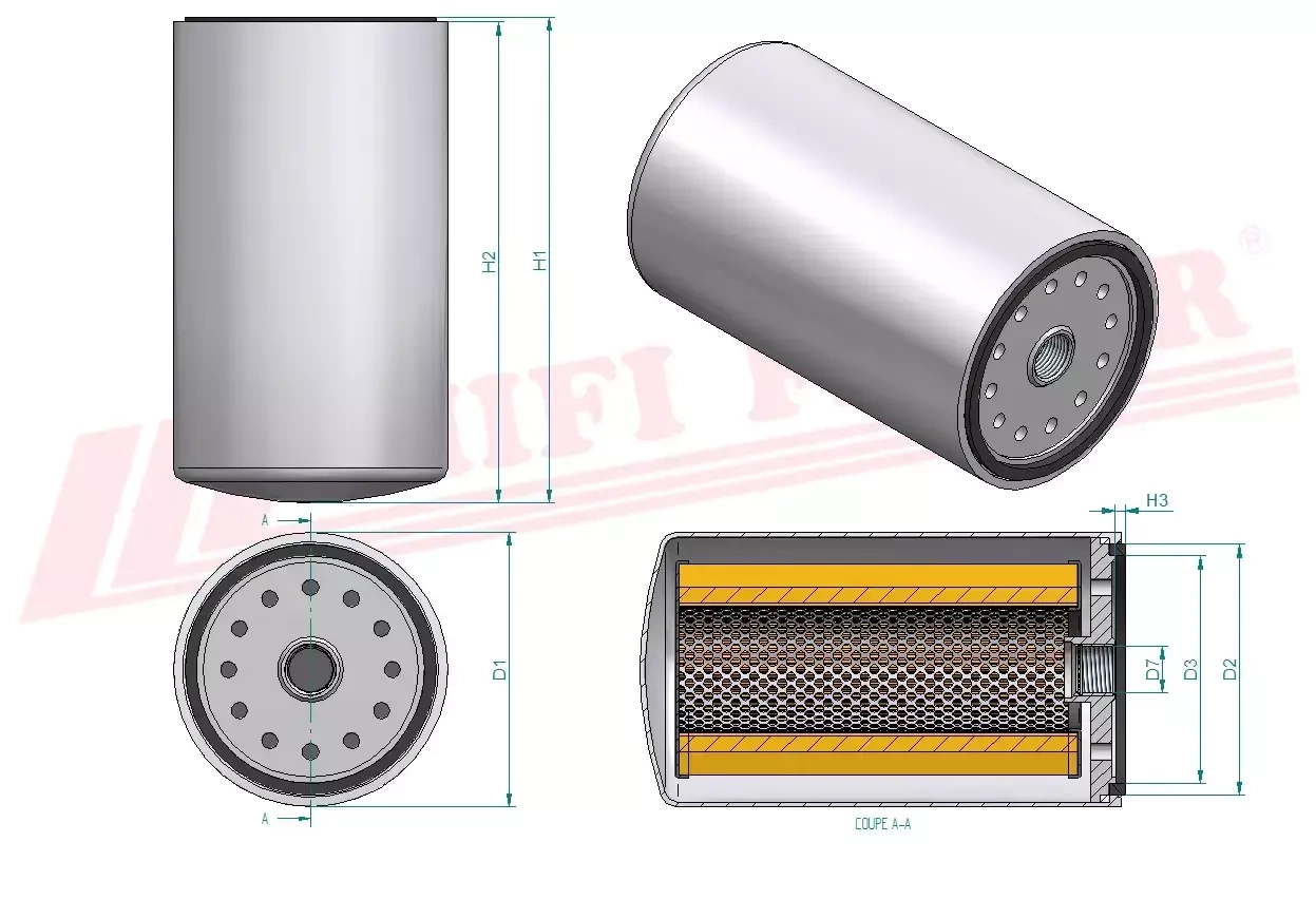 Фильтр для топлива HIFI FILTER SN 55421