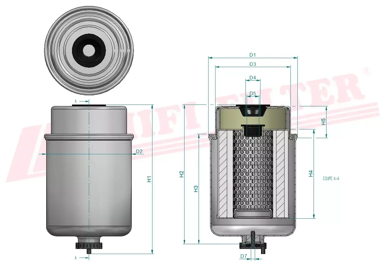 Фильтр для топлива HIFI FILTER SN 70319