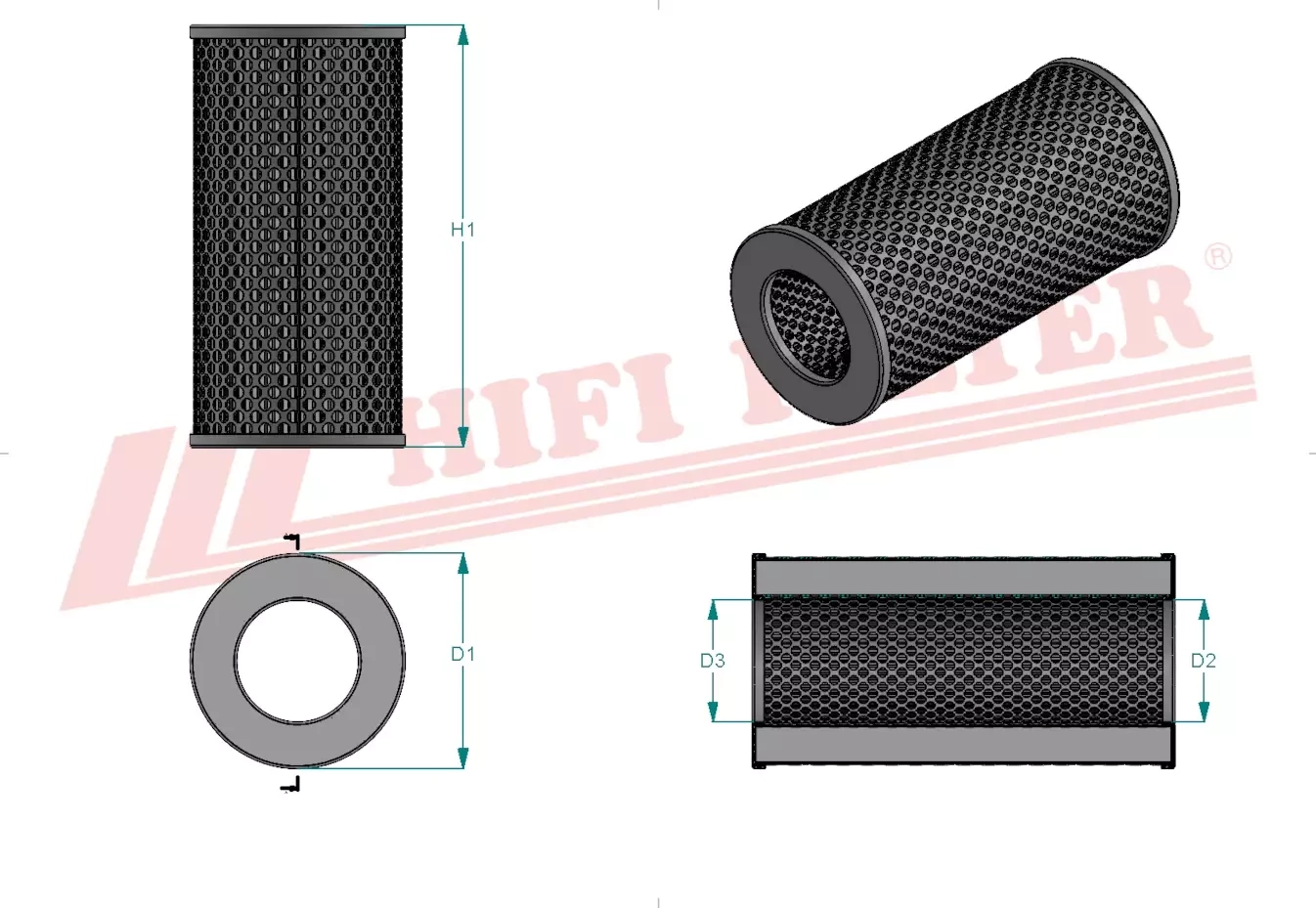Фильтр гидравлического масла HIFI FILTER SH 60631