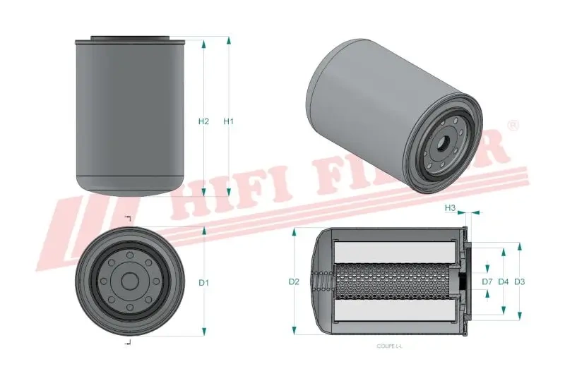 Фильтр для гидравлического масла HIFI FILTER SH 63161