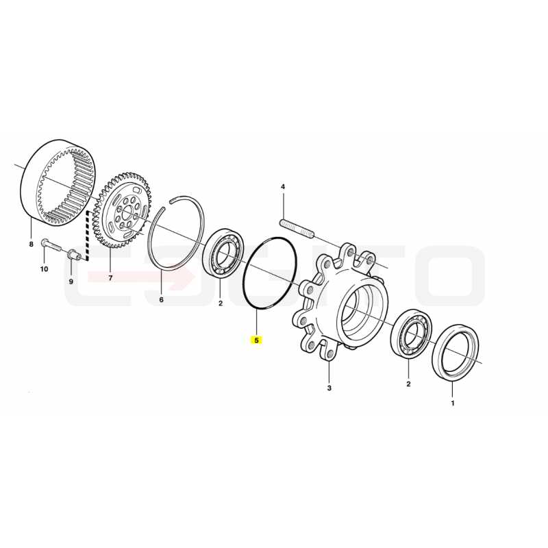 ORING ПЕРЕДНЕЙ СТУПИЦЫ VOLVO ЭКСКАВАТОР-ПОГРУЗЧИК