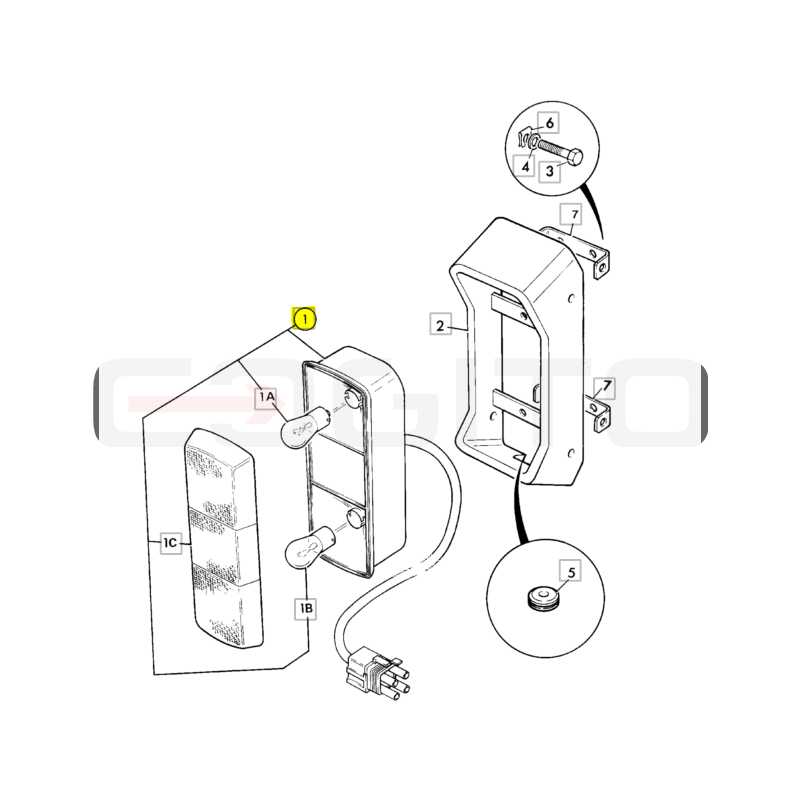 ЗАДНИЙ ФОНАРЬ JCB ЭКСКАВАТОР-ПОГРУЗЧИК 3CX 4CX
