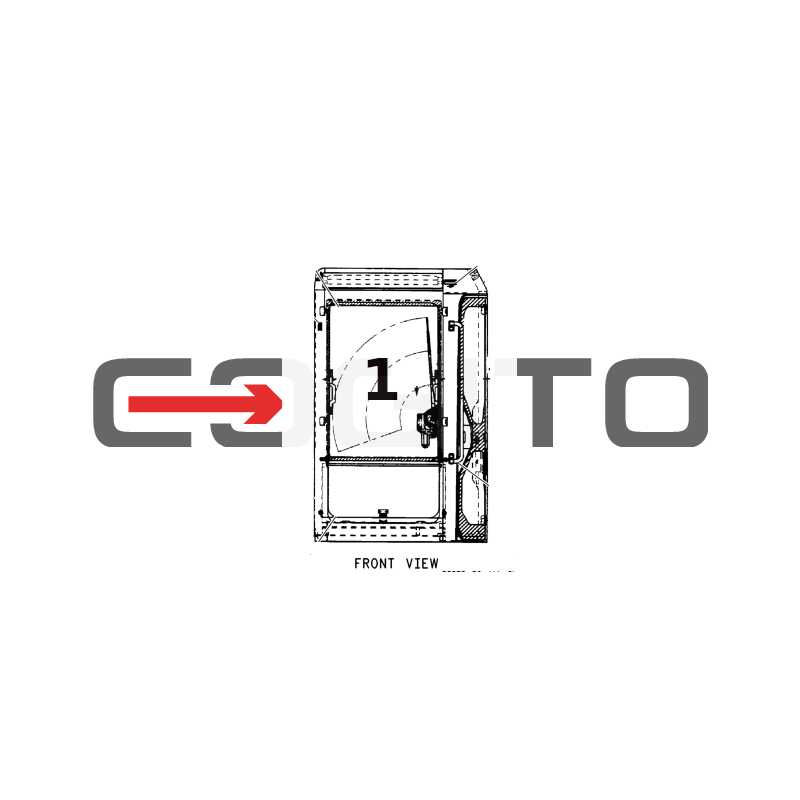 ВЕТРОВОЕ СТЕКЛО ВЕРХНИЙ ЛАМИНИРОВАННЫЙ МИНИ-ЭКСКАВАТОР CAT 305 CR