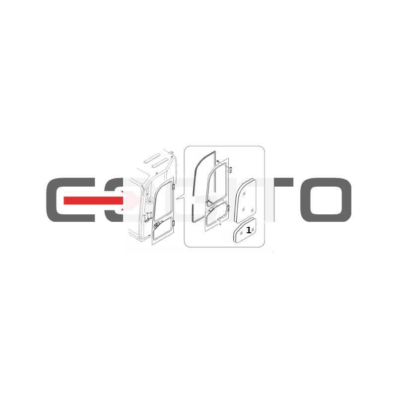 СТЕКЛО ДВЕРИ НИЖНЯЯ ШЕЛКОГРАФИЯ МИНИ-ЭКСКАВАТОР VOLVO ECR88D ECR58PLUS