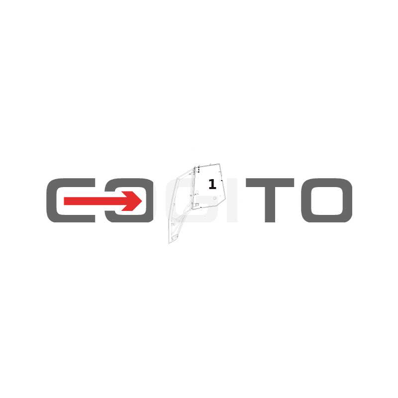 БОКОВОЕ СТЕКЛО ЗА ДВЕРЬЮ ПРАВАЯ СТОРОНА ТРАФАРЕТНАЯ ПЕЧАТЬ ЭКСКАВАТОР-ПОГРУЗЧИК VOLVO BL60B BL71B