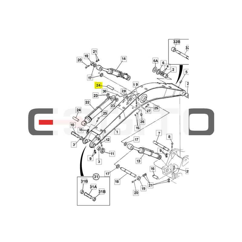 ШТИФТ ПРИВОДА STICK JCB КОЛЕСНЫЕ И ГУСЕНИЧНЫЕ ЭКСКАВАТОРЫ CVA