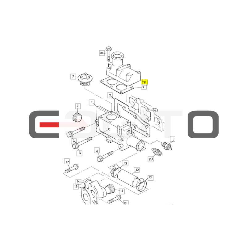 ПОКРЫТИЕ ТЕРМОСТАТА JCB OEM PERKINS