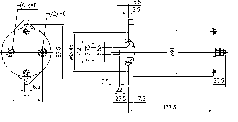 Оригинальный двигатель искры 24V 0.8 kW IM0124 для грузового лифта