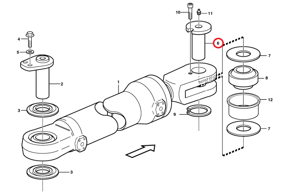 Штифт торсионного привода VOLVO 11020094 80x40