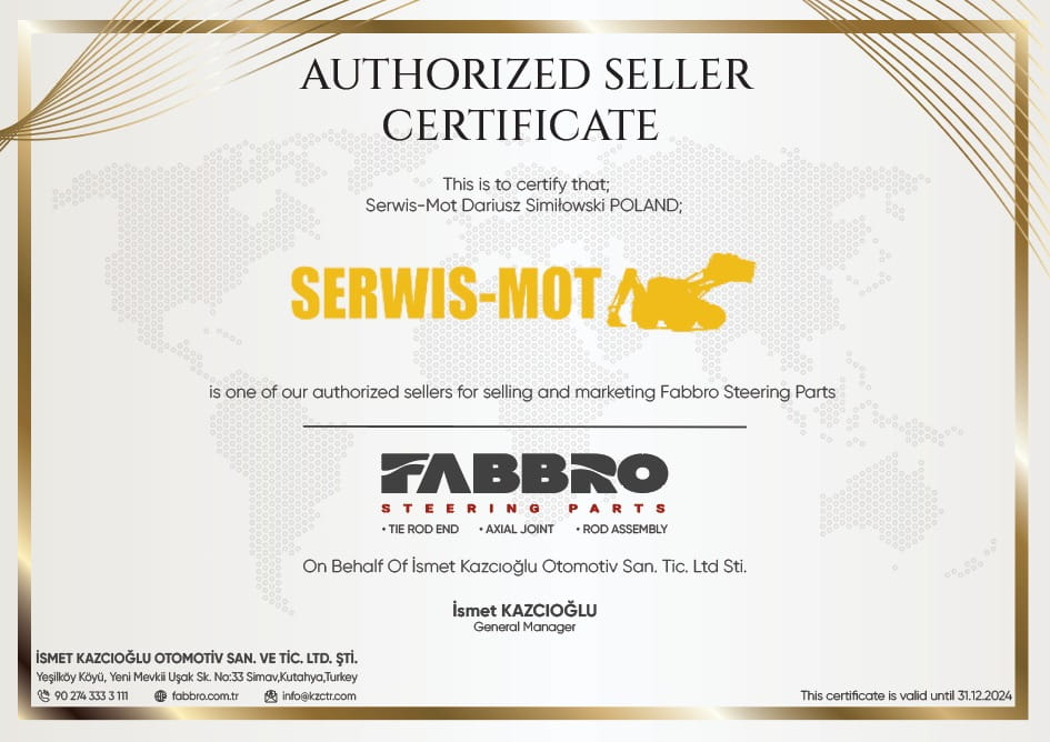 НАКОНЕЧНИК ШТАНГИ MASSEY FERGUSON 3764024M1 FABBRO