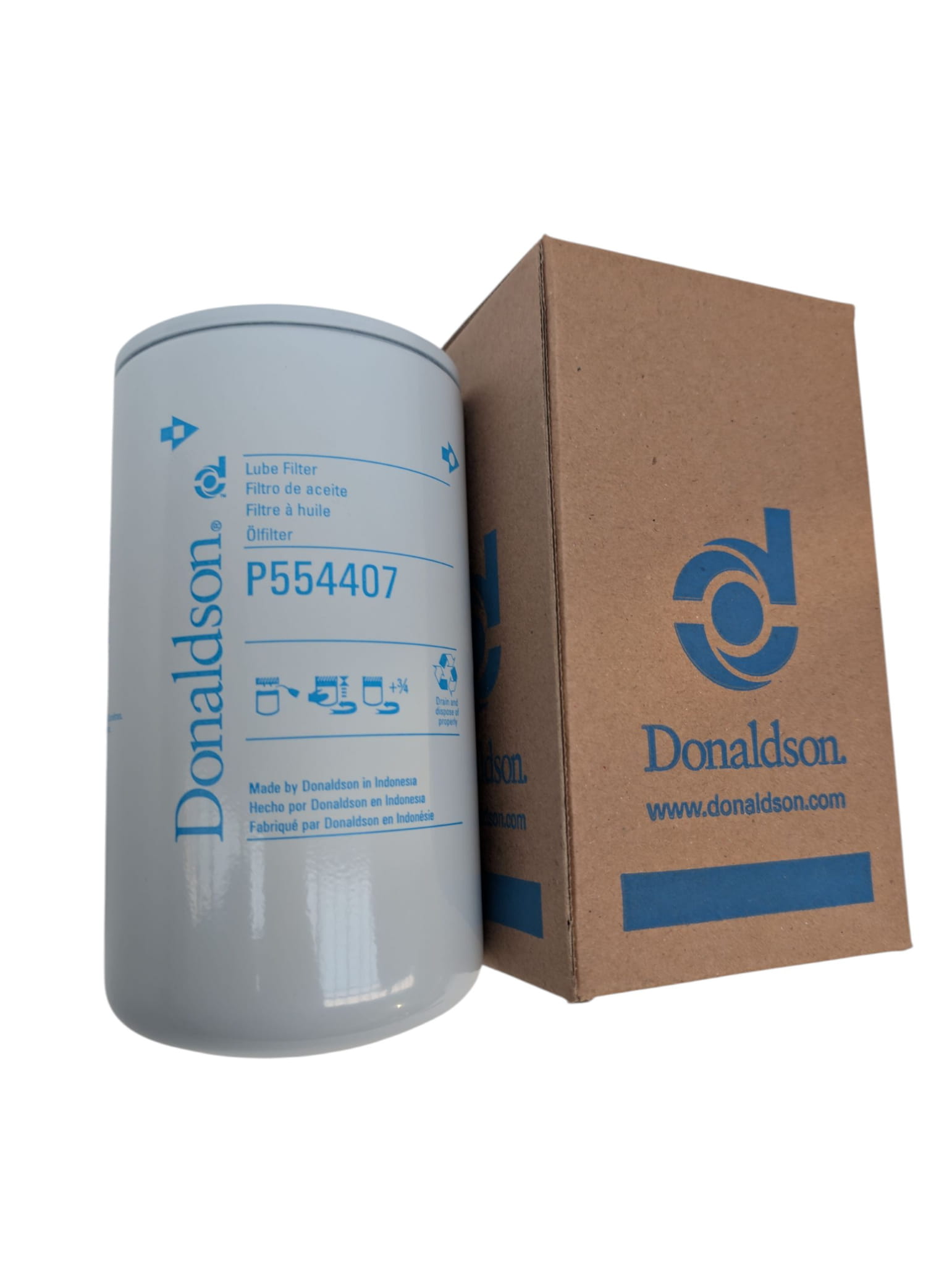 Оригинальный фильтр для масла Donaldson P554407 (Perkins 2654407) A4.236 A4.248 T4.236