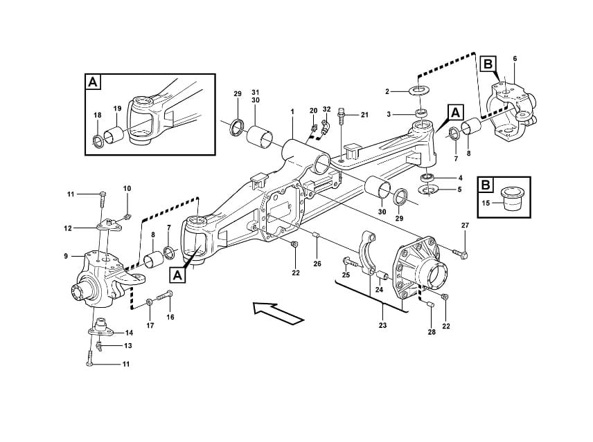 КОМПЛЕКТ ПОДШИПНИКОВ 2 ШТ CASE KOMATSU NH VOLVO TEREX CARRARO