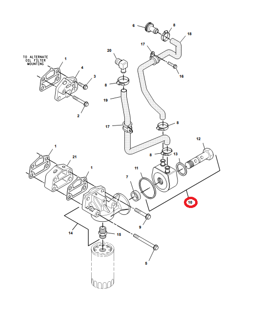 МАСЛЯНЫЙ РАДИАТОР CAT 428B 428D