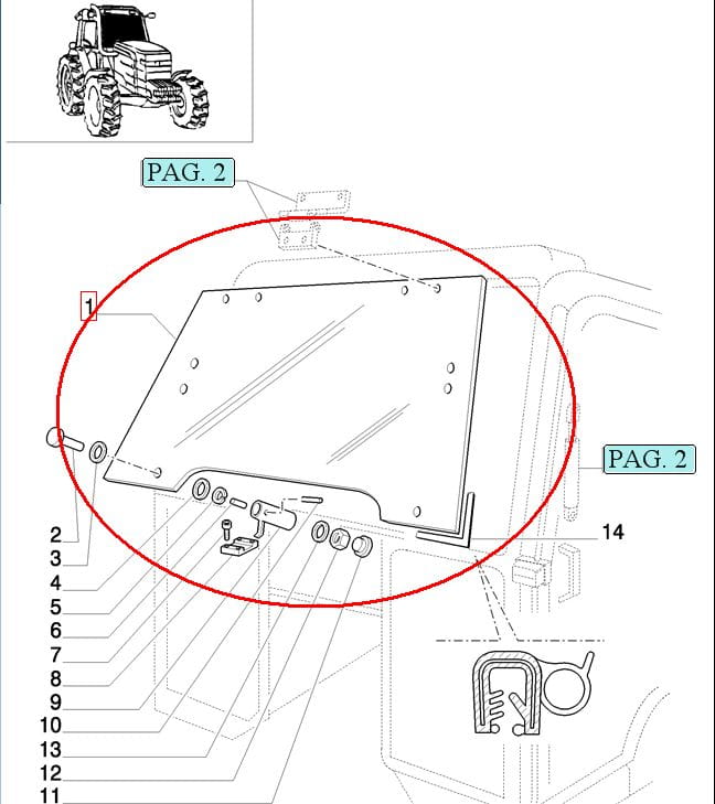 ПЕРЕДНЯЯ КРЫШКА NEW HOLLAND CASE 82000488