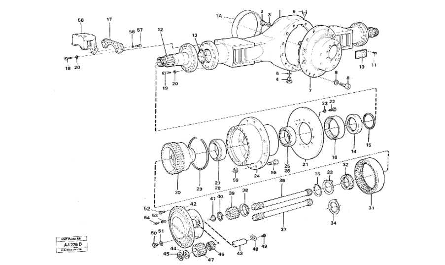 ЦЕНТРАЛЬНЫЙ СПУТНИК ЗАДНИЙ МОСТ VOLVO L120B